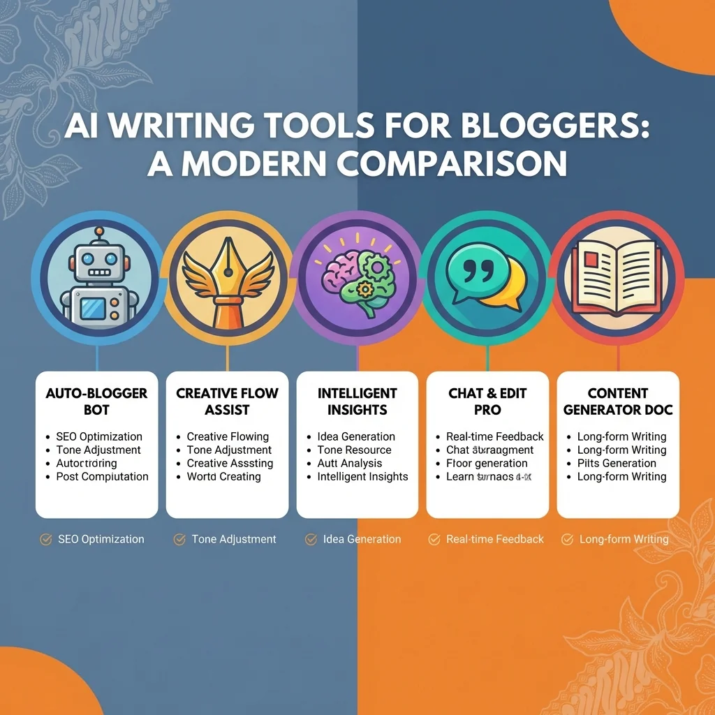 Review: Perbandingan 5 AI Writing Tools untuk Blogger Indonesia